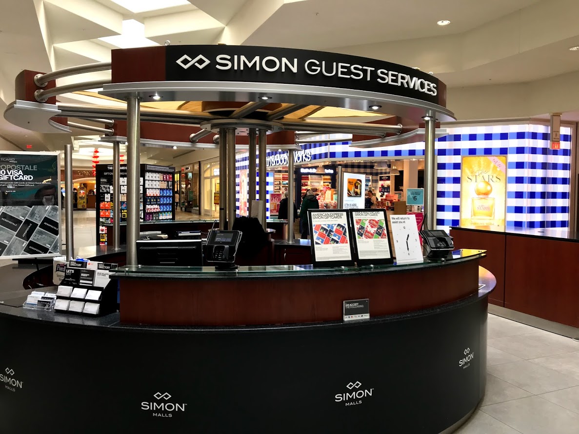 a counter in a mall