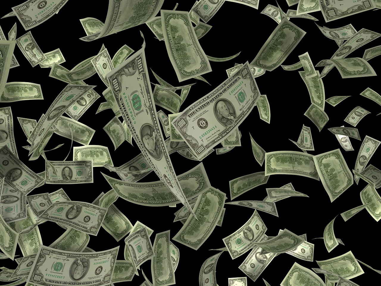 a close up of money